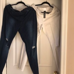 TWO Hue denim leggings size XL